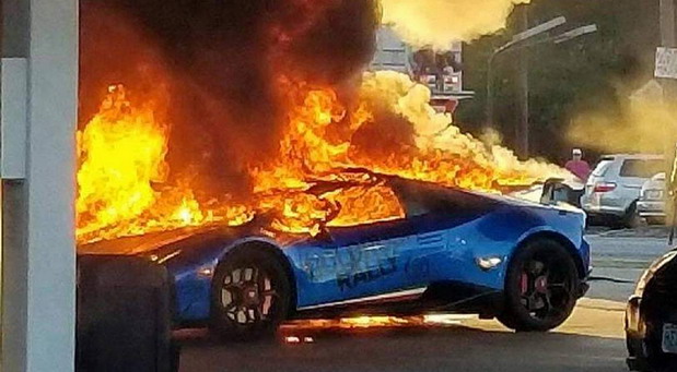 Lamborghini Huracan požar Lamborghini Huracan požar