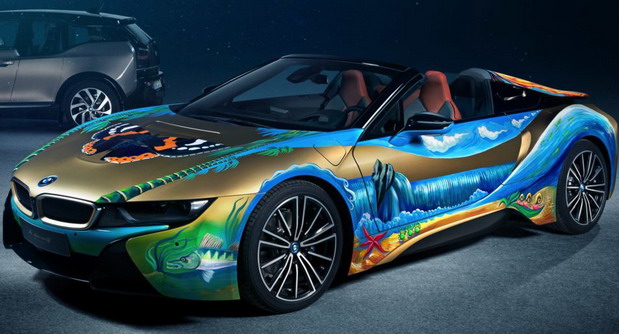 BMW i8 Roadster Art Car BMW i8 Roadster Art Car