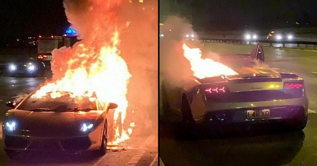 Zapaljeni Lamborghini Zapaljeni Lamborghini