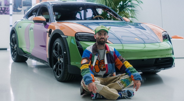 Porsche Taycan 4 Cross Turismo art car Porsche Taycan 4 Cross Turismo art car