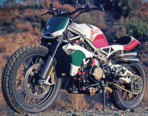 Ducati desmosedici V4 custom street tracker