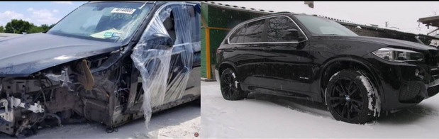 BMW X5 crash BMW X5 crash