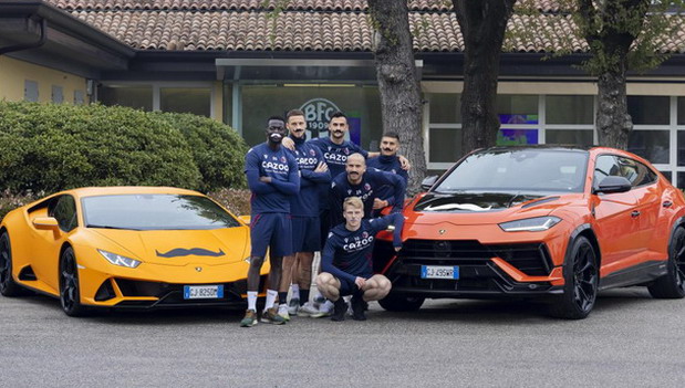 Lamborghini i fudbaleri Bolonje