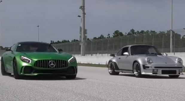 Porsche 930 Turbo i Mercedes-AMG GT R