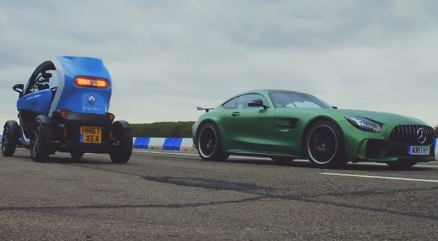Mercedes-AMG GT R vs Renault Twizy