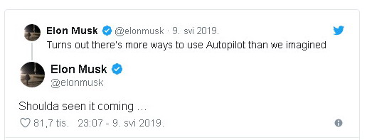 Elon Musk tvit Elon Musk tvit